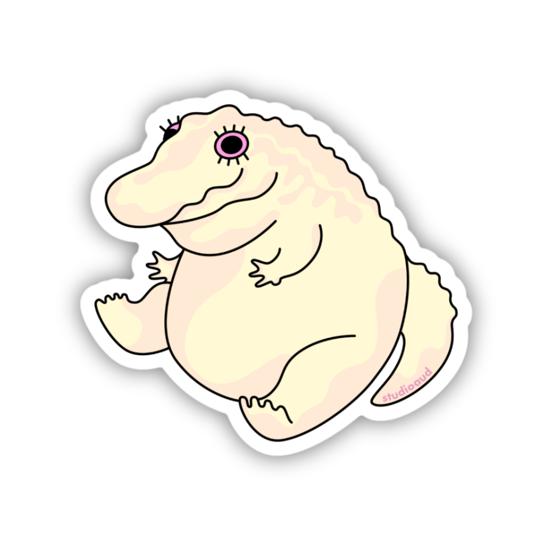 Claude Albino Gator Sticker